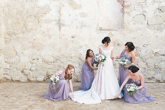 lavender bridesmaid dresses for lavender dusty rose rustic country wedding
